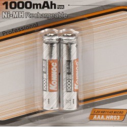 Batterijen oplaadbaar AAA 1000 mAH