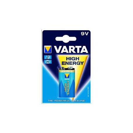 Batterij Varta 9 volt High Energy 6LR61