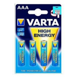 Batterijen Varta AAA High Energy 4 stuks