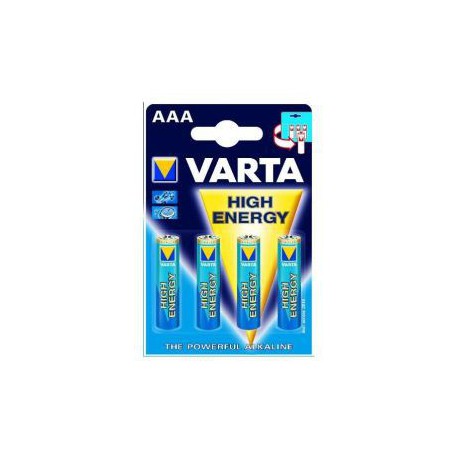 Batterijen Varta AAA High Energy 4 stuks