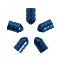 Ventieldoppen kogelvormig blauw 5 stuks