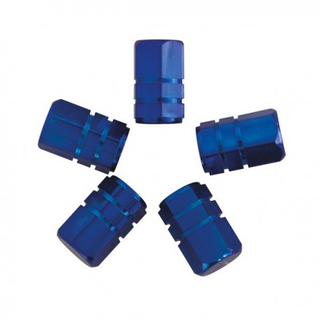 Ventieldoppen zuiger blauw 5 stuks