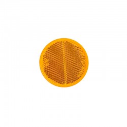 Reflector rond 60mm oranje zelfklevend