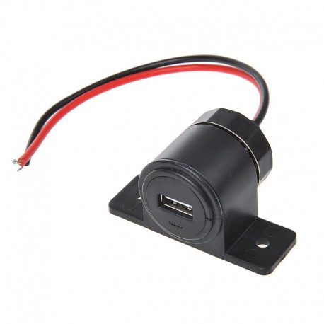 Stekkerdoos opbouw 12-24 volt USB enkel