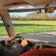 Binnenspiegel auto groot panorama overzet