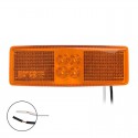 Zijmarkeringslamp LED oranje 12 en 24 volt positielamp