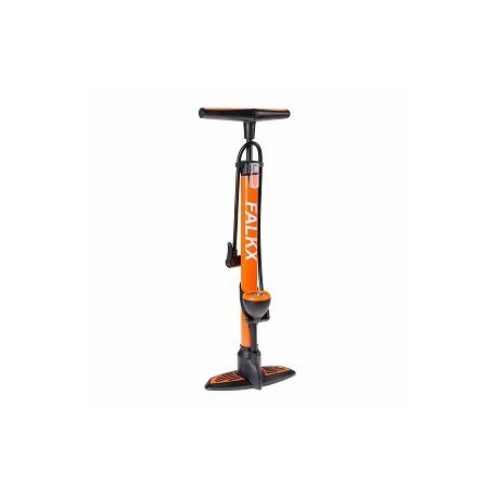 Falkx fietspomp met manometer en aluminium buis