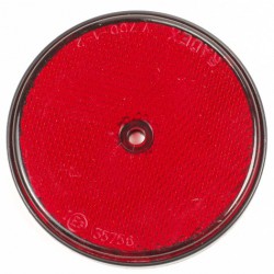 Reflector rond 80mm rood