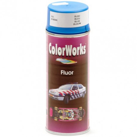 Verf fluor blauw Colorworks