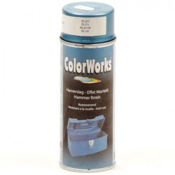 Verf hamerslag blauw Colorworks