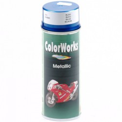 Verf blauw metallic Colorworks