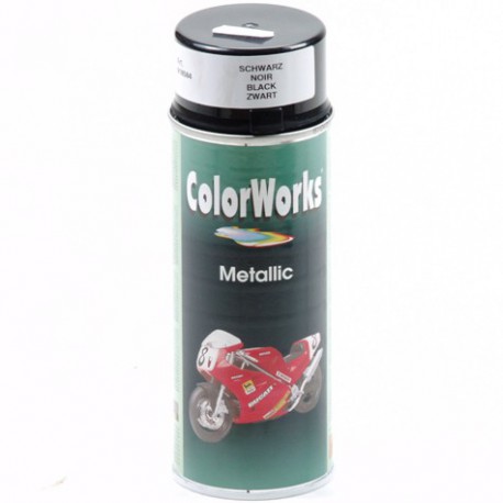 Verf zwart metallic Colorworks